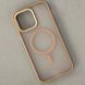 Чехол Wavy Pattern Matte Corrugated Camera Magnetic для iPhone 14 Pro Light Brown 214-02445 фото