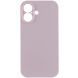Силіконовий чохол Silk Full Camera Protective для Apple iPhone 16 (6.1") Chalk Pink 777-09614 фото 2