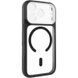 Чехол TPU+PC GETMAN Moon Clear with MagSafe для Apple iPhone 17 Pro (6.3") Black 656-08403 фото 1