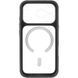 Чехол TPU+PC GETMAN Moon Clear with MagSafe для Apple iPhone 17 Pro (6.3") Black 656-08403 фото 4