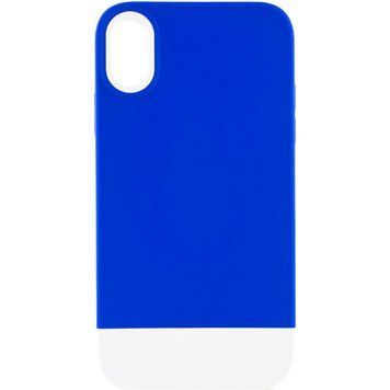 Чохол TPU+PC Bichromatic для Apple iPhone X / XS (5.8") Navy Blue / White 555-03897 фото