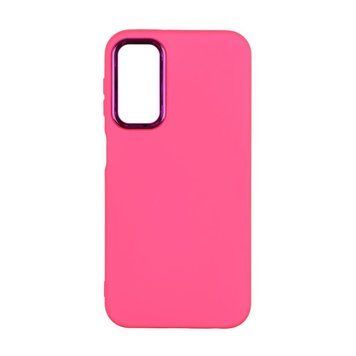 Чохол Silicone Cover Metal frame для Samsung Galaxy A24 4G (A245) Shiny pink 208-03428 фото