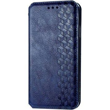 Шкіряний чохол-книжка GETMAN Cubic для Xiaomi Redmi Note 9s / Note 9 Pro / Note 9 Pro Max Синій 555-01970 фото