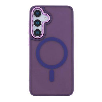 Чохол TPU+PC Space Magnetic Color with Magsafe для Samsung Galaxy S24+ 5G (S926) Dark Purple 214-02186 фото