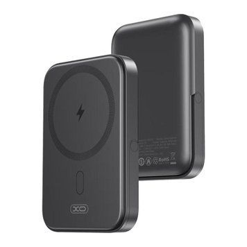 Power Bank XO PR242 PD20W Magnetic wireless 15W Type-C with U-shaped holder 5000mAh Чорний 656-01510 фото