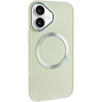 TPU чехол Bonbon Metal Style with Magnetic Fit для Apple iPhone 16 (6.1") Белый / White ILSO-00000074337-1 фото
