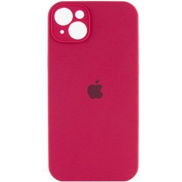 Чохол Silicone Case Full Size with Frame для iPhone 15 Plus Rose Red 208-05053 фото
