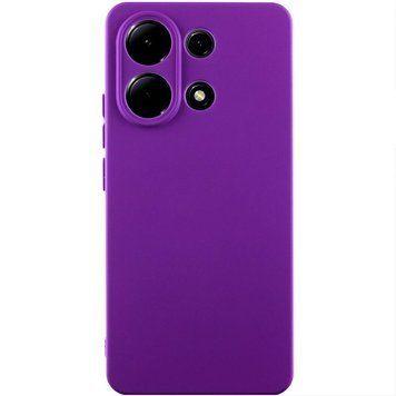 Чехол TPU GETMAN Liquid Silk Full Camera для Xiaomi Redmi Note 13 4G Фиолетовый / Purple ILSO-00000077926-15 фото