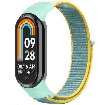 Ремінець Nylon New для Xiaomi Mi Band 8/9/10 Beryl / Yellow 212-01779 фото