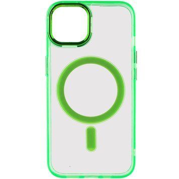 Чохол TPU Iris with Magnetic Fit для Apple iPhone 14 (6.1") Салатовий ILSO-00000064766-7 фото