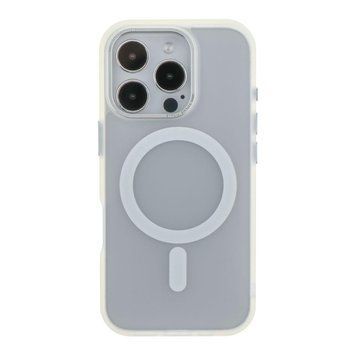 Чехол TPU+PC Goldencis Matte with MagSafe для iPhone 16 Pro Max White 214-03425 фото