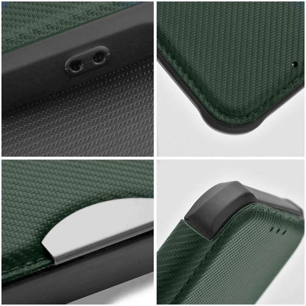 Шкіряний чохол-книжка GETMAN Razor (PU) для Xiaomi Redmi 13C / Poco C65 Green 777-07696 фото