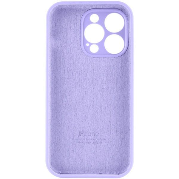 Силиконовый чехол с закрытой камерой для iPhone 15 Pro Elegant Purple 666-01066 фото