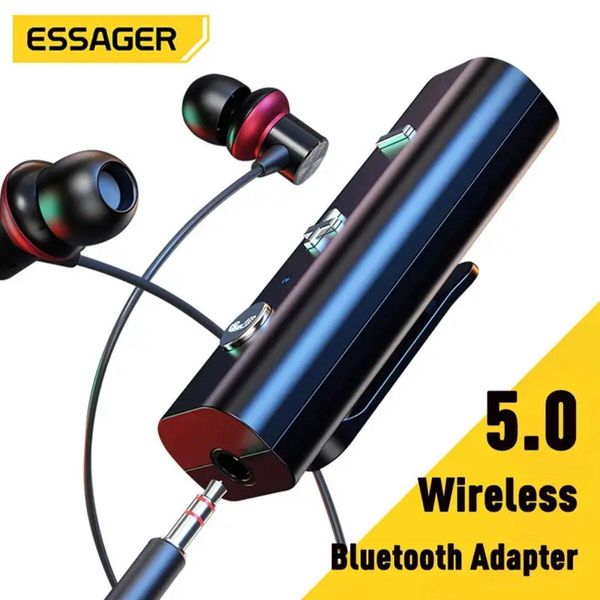 Bluetooth ресивер ESSAGER Acoustic BT5.0 Audio Receiver Black 656-00264 фото