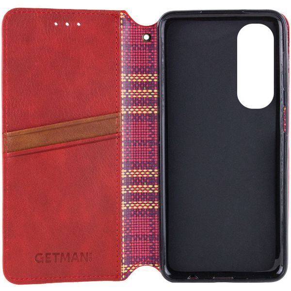 Шкіряний чохол-книжка GETMAN Cubic для Oppo A60 4G Червоний 555-01616 фото