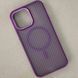 Чехол Wavy Pattern Matte Corrugated Camera Magnetic для iPhone 14 Pro Violet 214-02446 фото 1