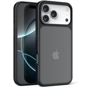 TPU+PC чохол Metal Buttons для Apple iPhone 17 Pro (6.3") Black 777-07997 фото
