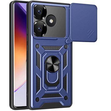 Ударостійкий чохол Camshield Serge Ring для Xiaomi Poco F6 Blue 777-04341 фото