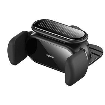 Тримач для мобiльного Baseus Steel Cannon pro Solar Electric Car Mount Black 656-00437 фото