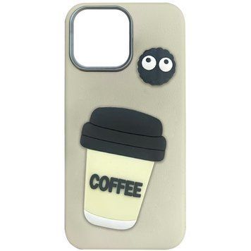 Чохол TPU Leather Toys для iPhone 13 (6.1") Coffee / Sand 555-00824 фото