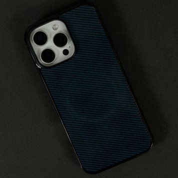 Чохол Gloss Elite Carbonique Magnetic для iPhone 15 Pro Max Line Blue 208-06249 фото