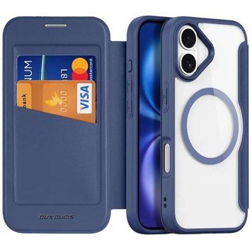 Чохол-книжка Dux Ducis Skin X Pro with MagSafe для Apple iPhone 17 (6.3") Blue 777-08179 фото