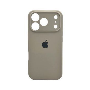 Силиконовый чехол с закрытой камерой для iPhone 17 Pro Max Antique White 666-04300 фото