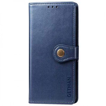 Кожаный чехол-книжка GETMAN Gallant (PU) для Xiaomi Redmi 12 Синий 777-06398 фото