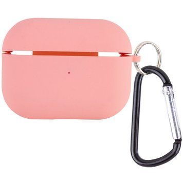 Силиконовый футляр с микрофиброй для наушников Airpods Pro 2 / Pro Pink 203-00318 фото