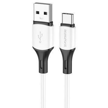 Дата кабель Borofone BX79 Silicone USB to Type-C 30W (1m) Білий ILSO-00000057086-1 фото