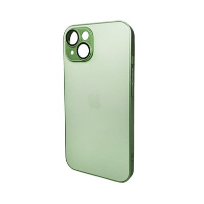 Чохол для смартфона AG Glass Matt Frame Color для iPhone 15 Light Green 666-00636 фото