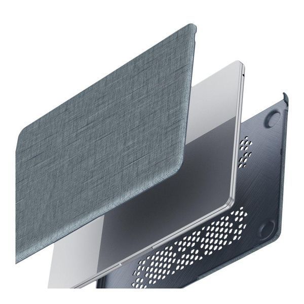 Накладка PC+Fabric AMO-TRI для MacBook Pro 16" 2024/2023/2021 (A2485/A2780/A2991) Grey 777-07749 фото
