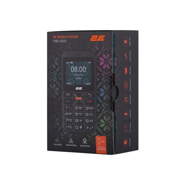 Мобильный телефон 2E T180 MAX Black (688130251051) 688130251051 фото