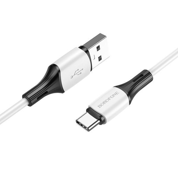 Дата кабель Borofone BX79 Silicone USB to Type-C 30W (1m) Білий ILSO-00000057086-1 фото