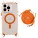 Чехол TPU+PC LanyardCase with MagSafe для iPhone 17 Pro Max Orange 2020000499831 фото