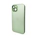 Чохол для смартфона AG Glass Matt Frame Color для iPhone 15 Light Green 666-00636 фото