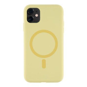 Чехол Glow Silicone Case with Magsafe для iPhone 11 Yellow 214-03849 фото
