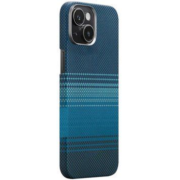 Чехол PC Carbon Protection Slim with MagSafe для Apple iPhone 15 (6.1") Blue 214-04816 фото