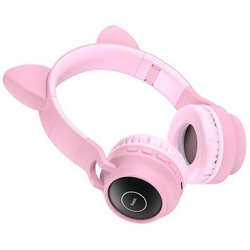 Наушники HOCO W27 Cat ear wireless headphones Pink 656-00947 фото