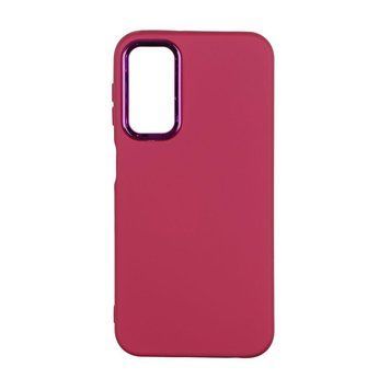 Чохол Silicone Cover Metal frame для Samsung Galaxy A24 4G (A245) Maroon 208-03430 фото