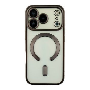 Чохол TPU Metallic Chrome Full Camera with Magsafe для iPhone 17 Pro Max Chrome Black 214-04623 фото