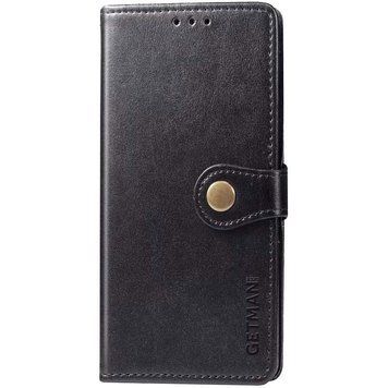 Кожаный чехол-книжка GETMAN Gallant (PU) для Xiaomi Redmi 12 Black 777-06399 фото