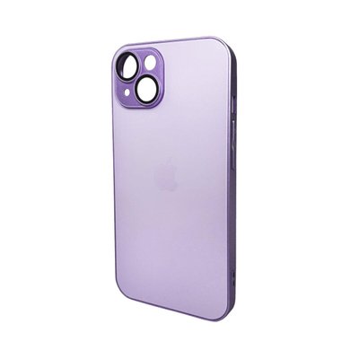 Чехол для смартфона AG Glass Matt Frame Color для iPhone 15 Light Purple 666-00637 фото