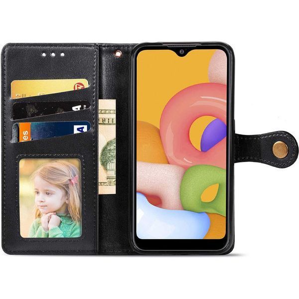 Шкіряний чохол-книжка GETMAN Gallant (PU) для Xiaomi Redmi 12 Black 777-06399 фото