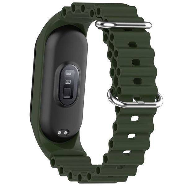Ремінець Ocean Band для Xiaomi Mi Band 3/4/5/6/7 Dark Olive 212-01329 фото