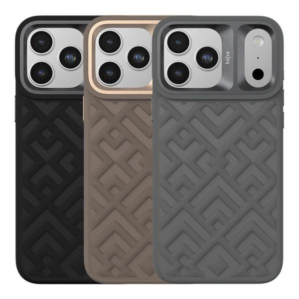Чохол Kajsa Briquette Collection Rhombus with MagSafe для iPhone 17 Pro Grey B-Ring 2020000509370 фото