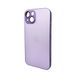 Чохол для смартфона AG Glass Matt Frame Color для iPhone 15 Light Purple 666-00637 фото