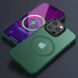 TPU+PC чохол Metal Buttons with MagSafe Colorful для Apple iPhone 14 Pro (6.1") Dark Green 555-03117 фото 2